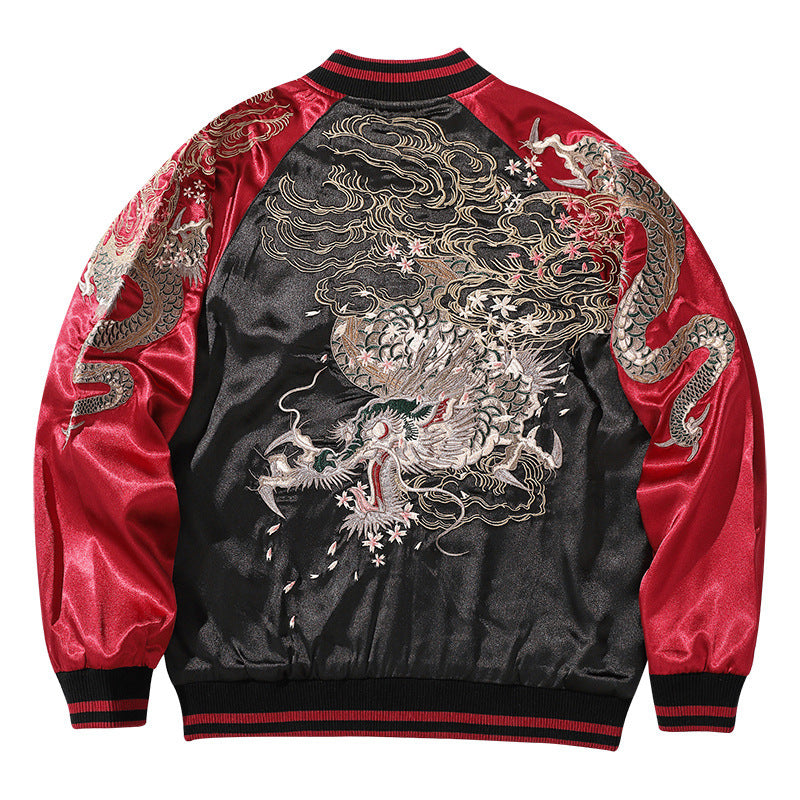 Embroidered Jacket Coat For Men
