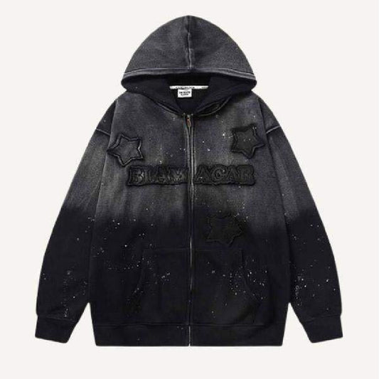 Men's Loose Casual Printed Hooded Sweatshirt