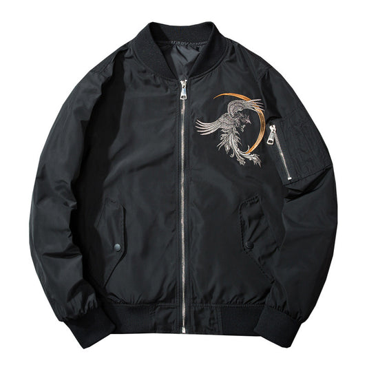 Phoenix Embroidery Air Force Pilot Jacket .
