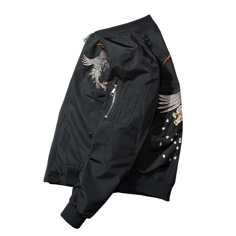 Phoenix Embroidery Air Force Pilot Jacket .