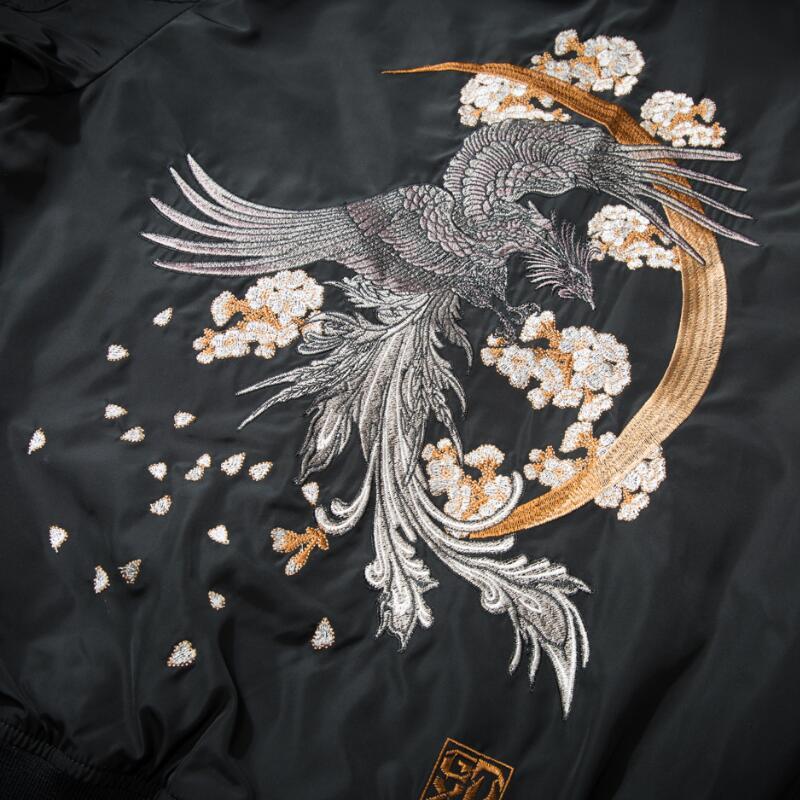Phoenix Embroidery Air Force Pilot Jacket .