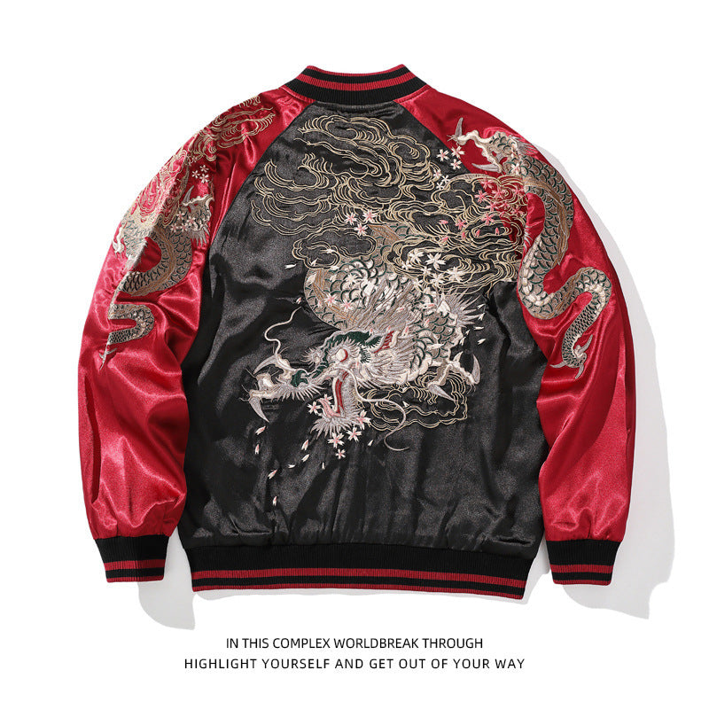 Embroidered Jacket Coat For Men