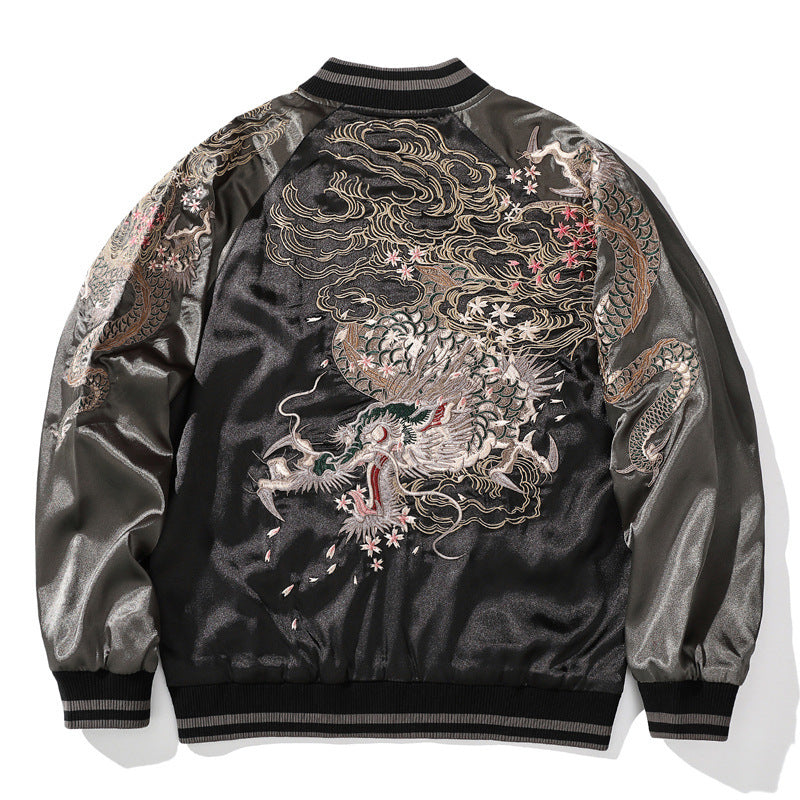 Embroidered Jacket Coat For Men