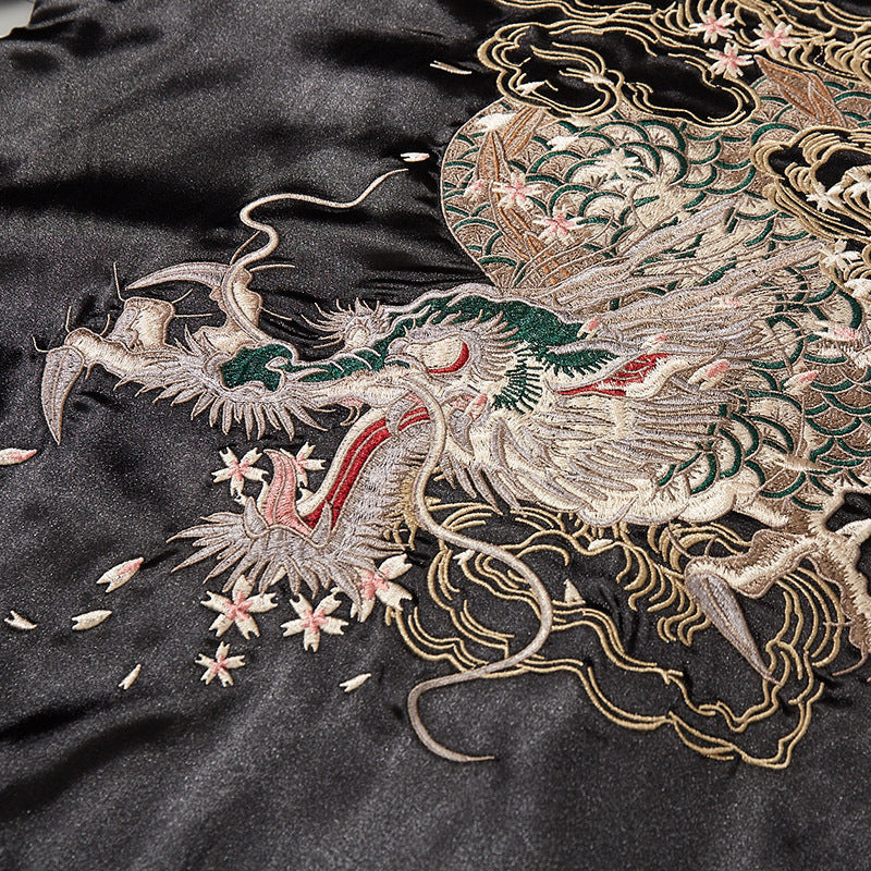 Embroidered Jacket Coat For Men